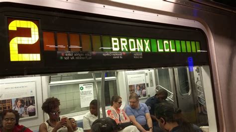 2 train to bronx|2 train to fulton street.